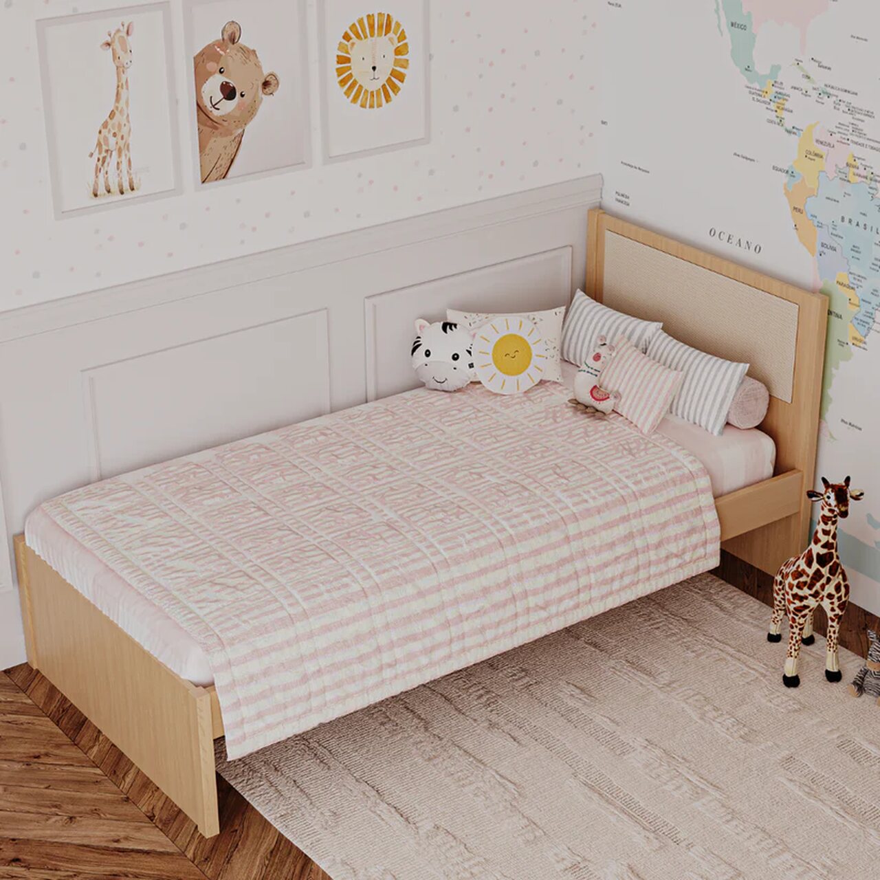 Cama de Solteiro Indy Quater Móveis