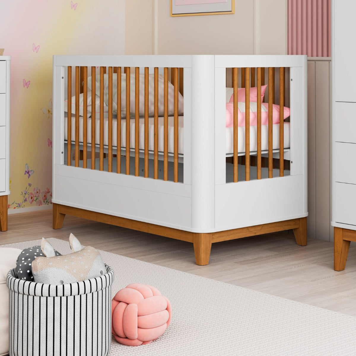 Berço Boom Slim Classic 2 em 1 Móveis Reller
